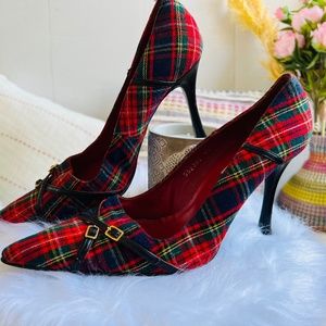 Luxury Statement Scottish Tartan heel